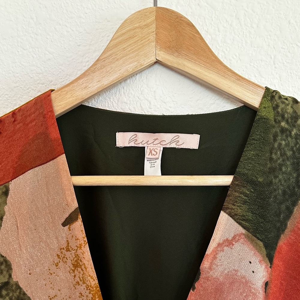 Anthropologie colorful maxi formal wrap dress - Picture 9 of 9